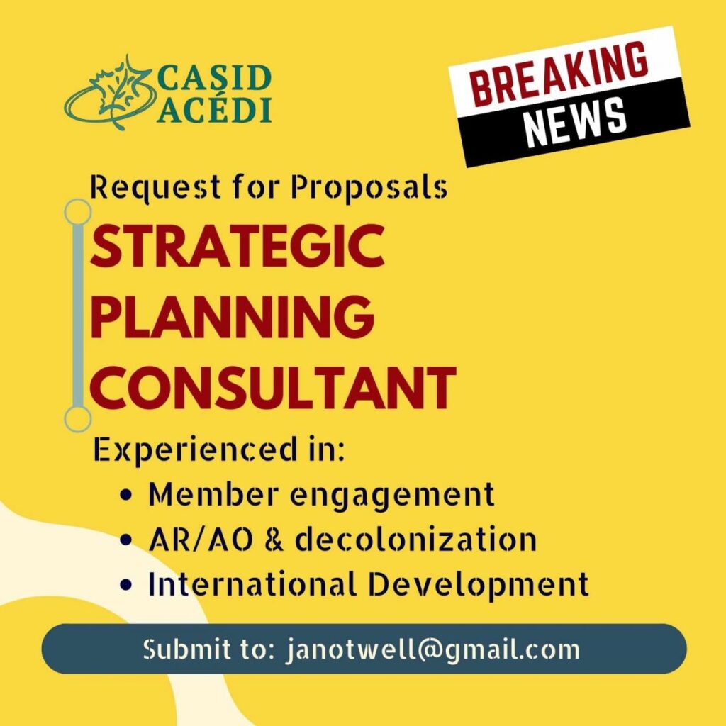 Request for Proposals: Strategic Planning Services – CASID
